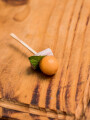 Pincho de melón, menta y jamón Pincho de melón, menta y jamón