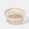 CESTA PLAST MARFIL 22.6X22.6X10CM Unica
