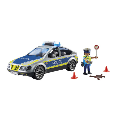 Coche Patrulla Policía con Luz Playmobil 24 Piezas con Figuras U