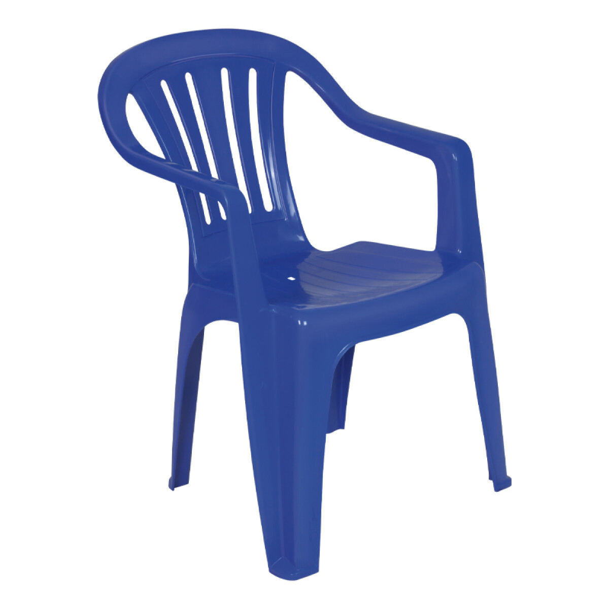 Silla MOR PlÃÂ¡stica Bela Vista con Apoya Brazo - Azul 