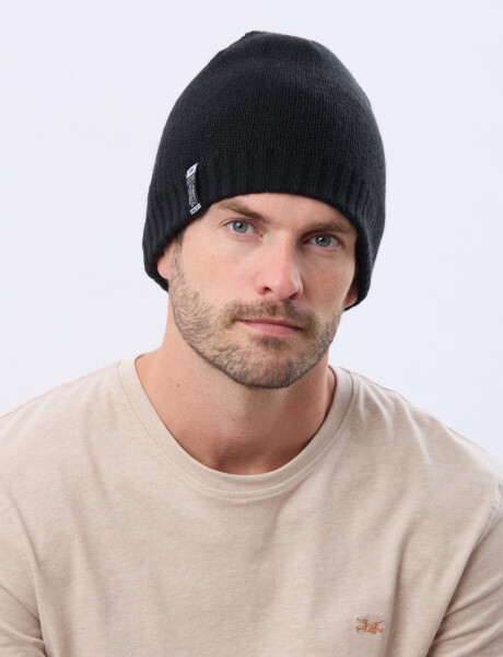 GORRO TEJIDO REVERSIBLE Azul