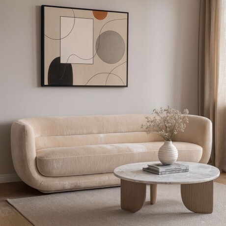 SOFA OREO BLANCO - 3 CUERPOS