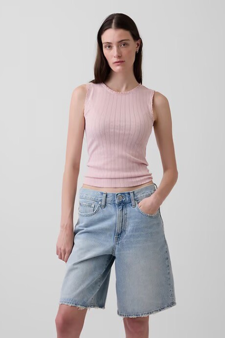 Musculosa Pointelle Mujer Pink