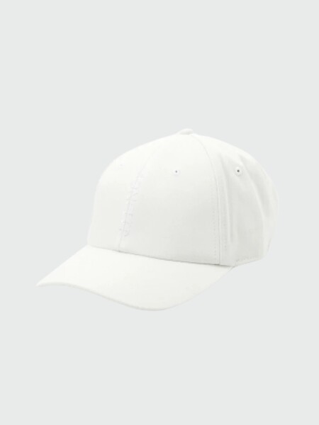 Moncler -Gorro con visera de algodón Blanco