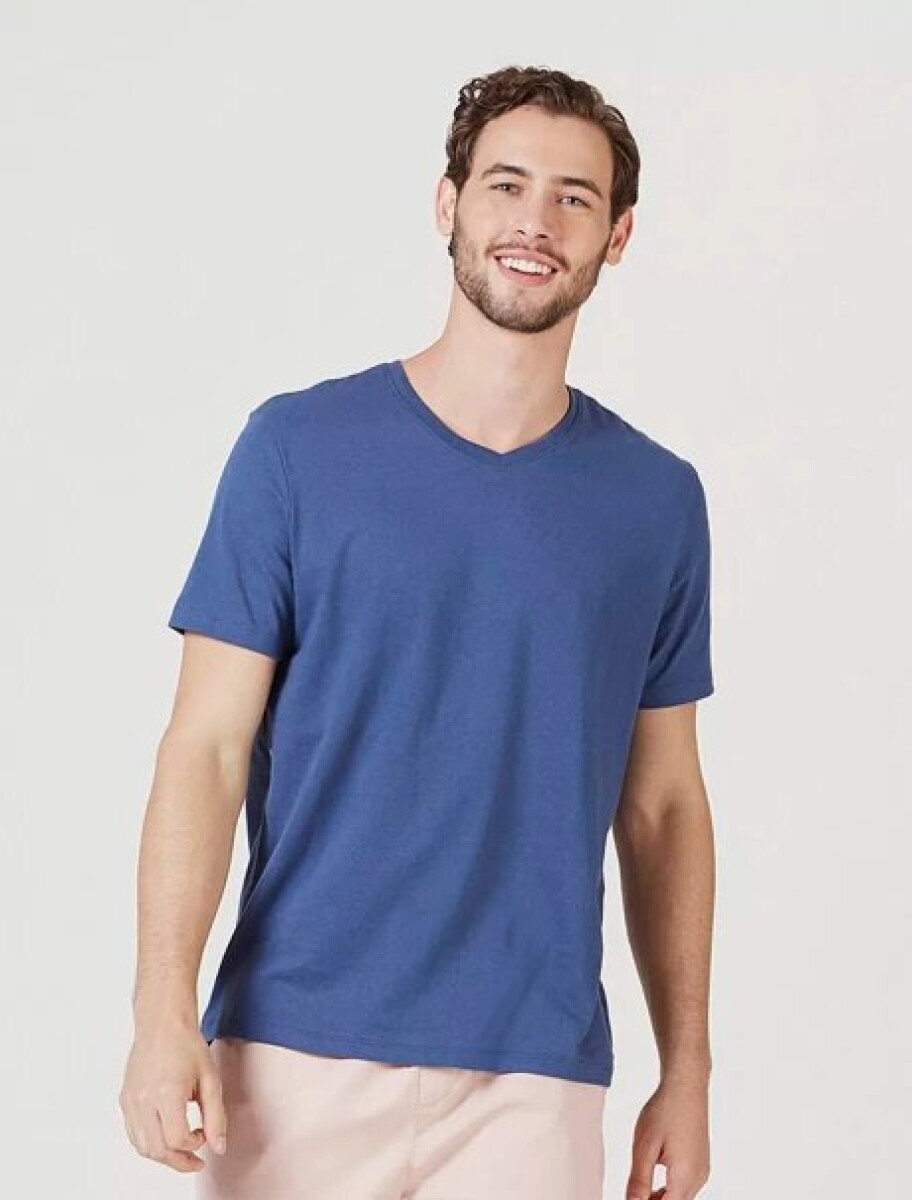 Camiseta Manga Corta - Azul 