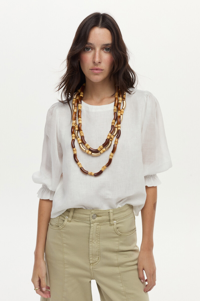 Blusa Rose Blanco