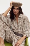 Camisa Claire en Algodón Roberta Brown Flowers