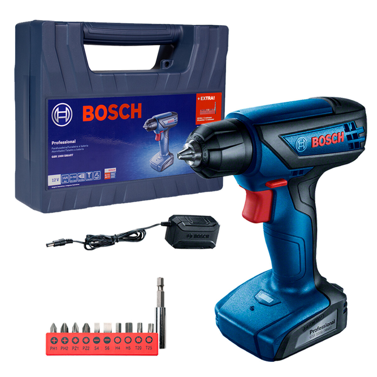 Taladro Atornillador Inalámbrico Bosch de 12V GSR 1000 Smart 1 año / Bosch 