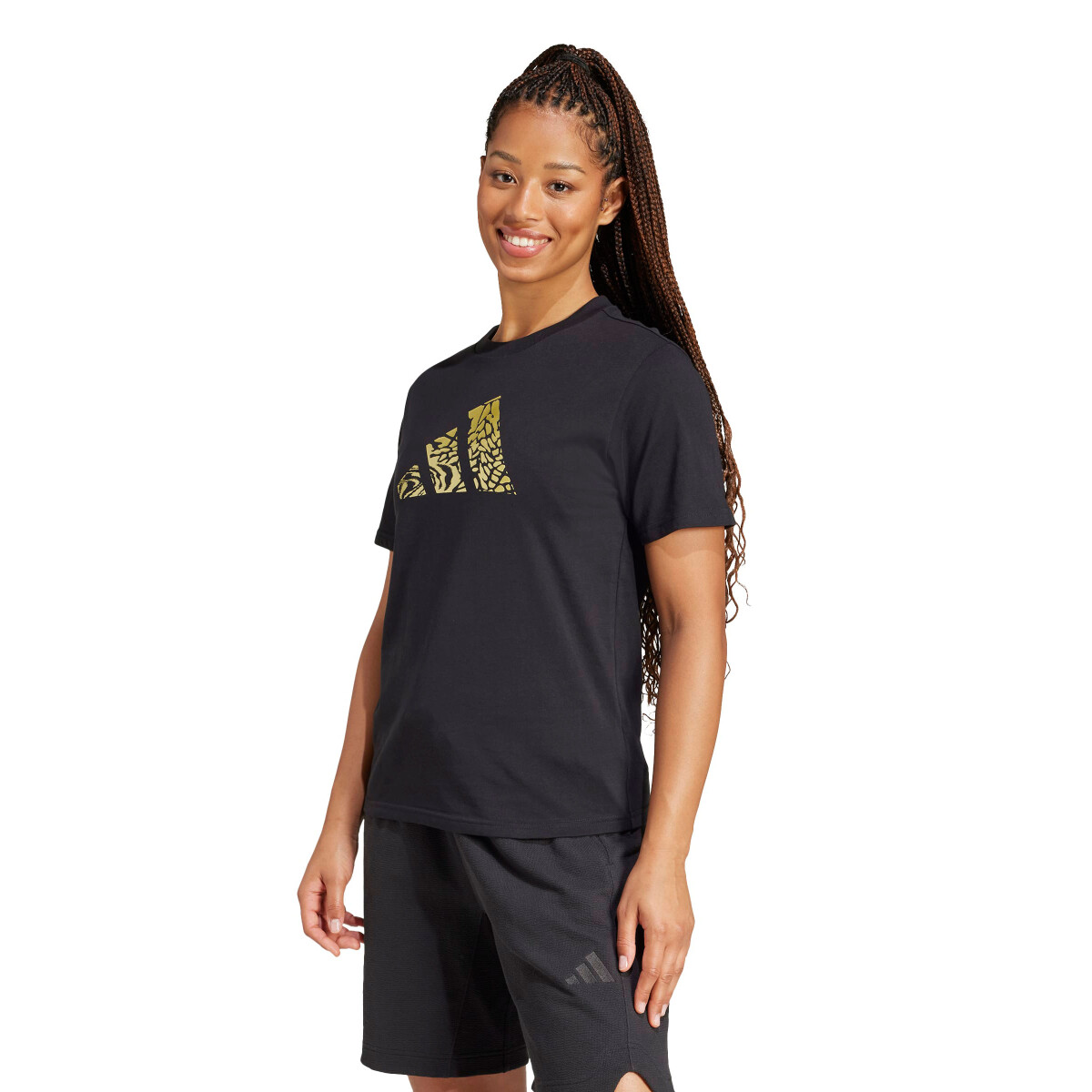 Remera de Mujer Adidas Tech Metallic Graphic Adidas - Negro 