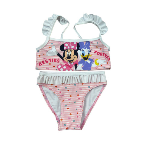 Malla Infantil Bikini 2 Piezas Minnie Talle 2/8 CORAL