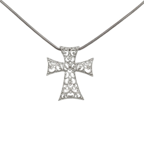 Dije Cruz calada-Plata 925-Sin piedra-CP3174 sinpiedra