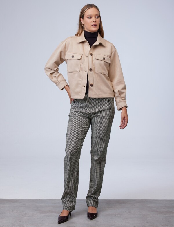Chaqueta Suede TOSTADO