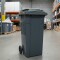 Tarro de residuos con ruedas 120 lts GRIS
