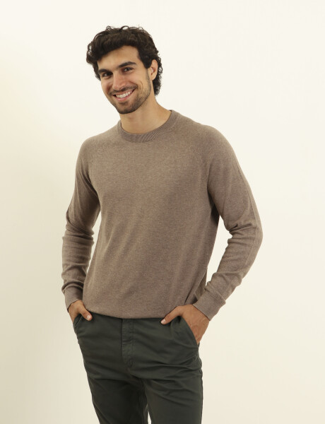 470450 SWEATER HARRINGTON LABEL Tostado