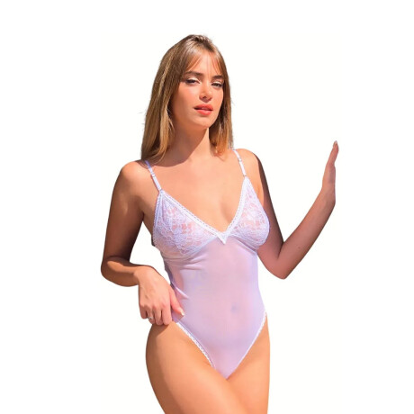 Body de Tul Elastizado Blanco
