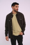 Sobrecamisa de gabardina Gris oscuro