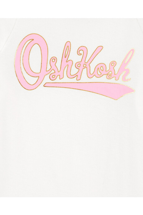 Remera de algodón, con lazos y logo Sin color