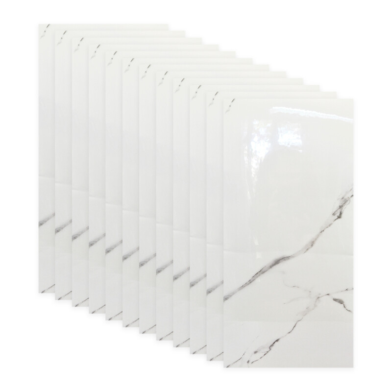 Set x30 placas autoadhesivas 30cm x 60cm x 2.2mm MARMOL BLANCO