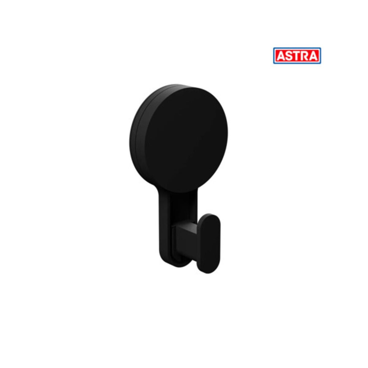 Percha Autoadhesiva Negra Mate Astra 