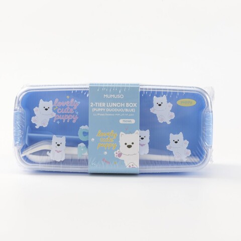 LUNCHERA DE 2 NIVELES (PERRITO DUODUO / AZUL / 750 ML) LUNCHERA DE 2 NIVELES (PERRITO DUODUO / AZUL / 750 ML)