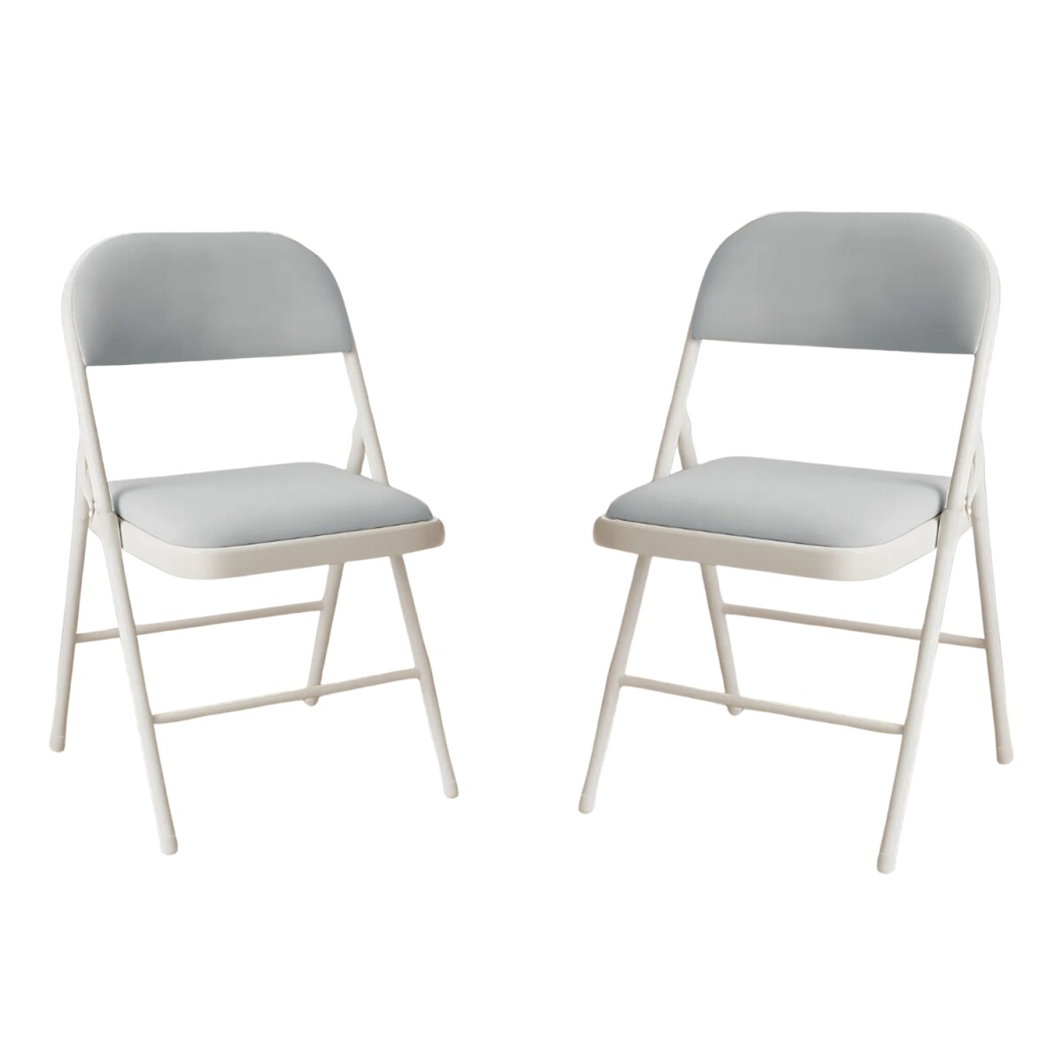 Set x 2 Sillas Plegables Acolchonada modelo Nova - Gris 