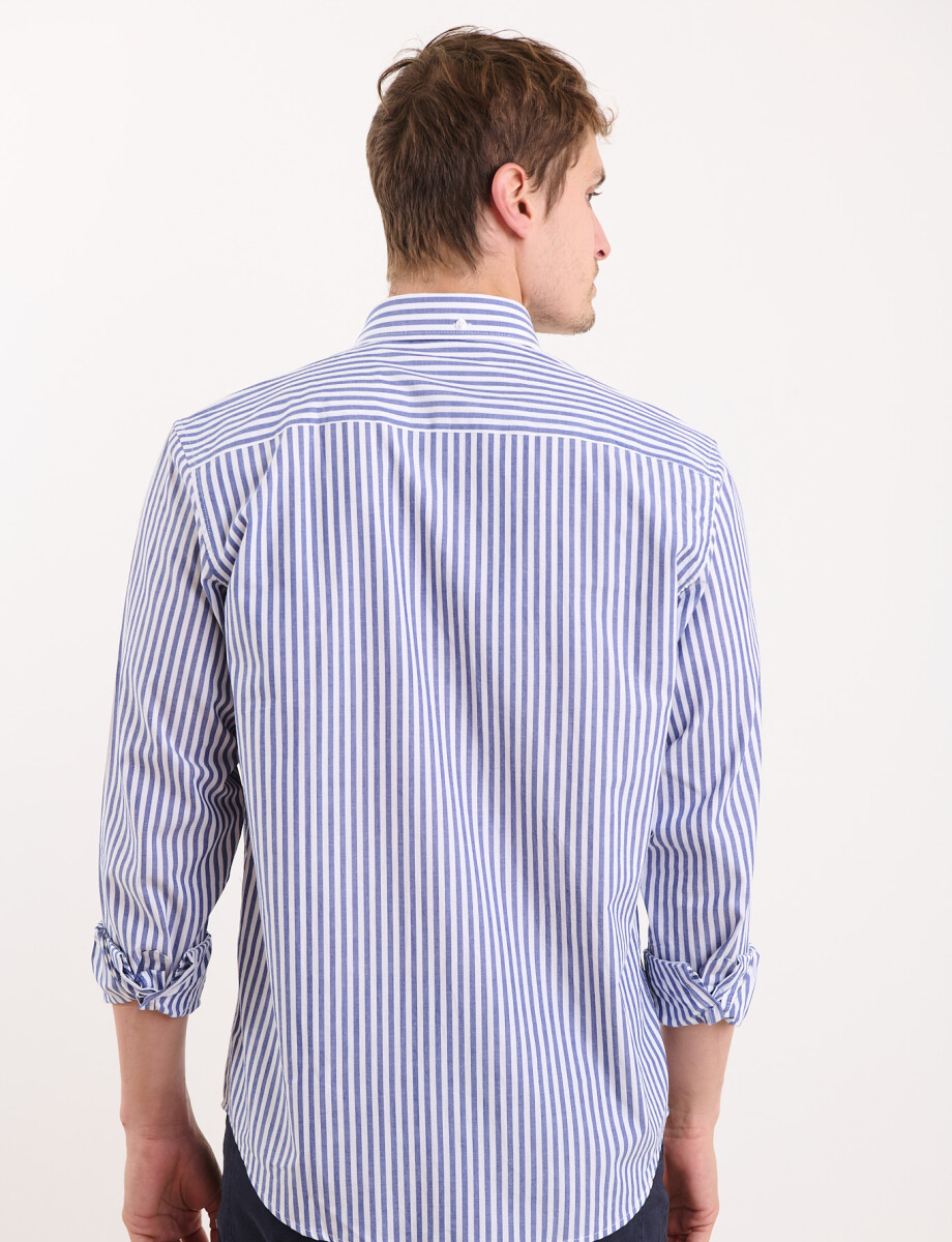 012590 CAMISA HARRY Azul/blanco