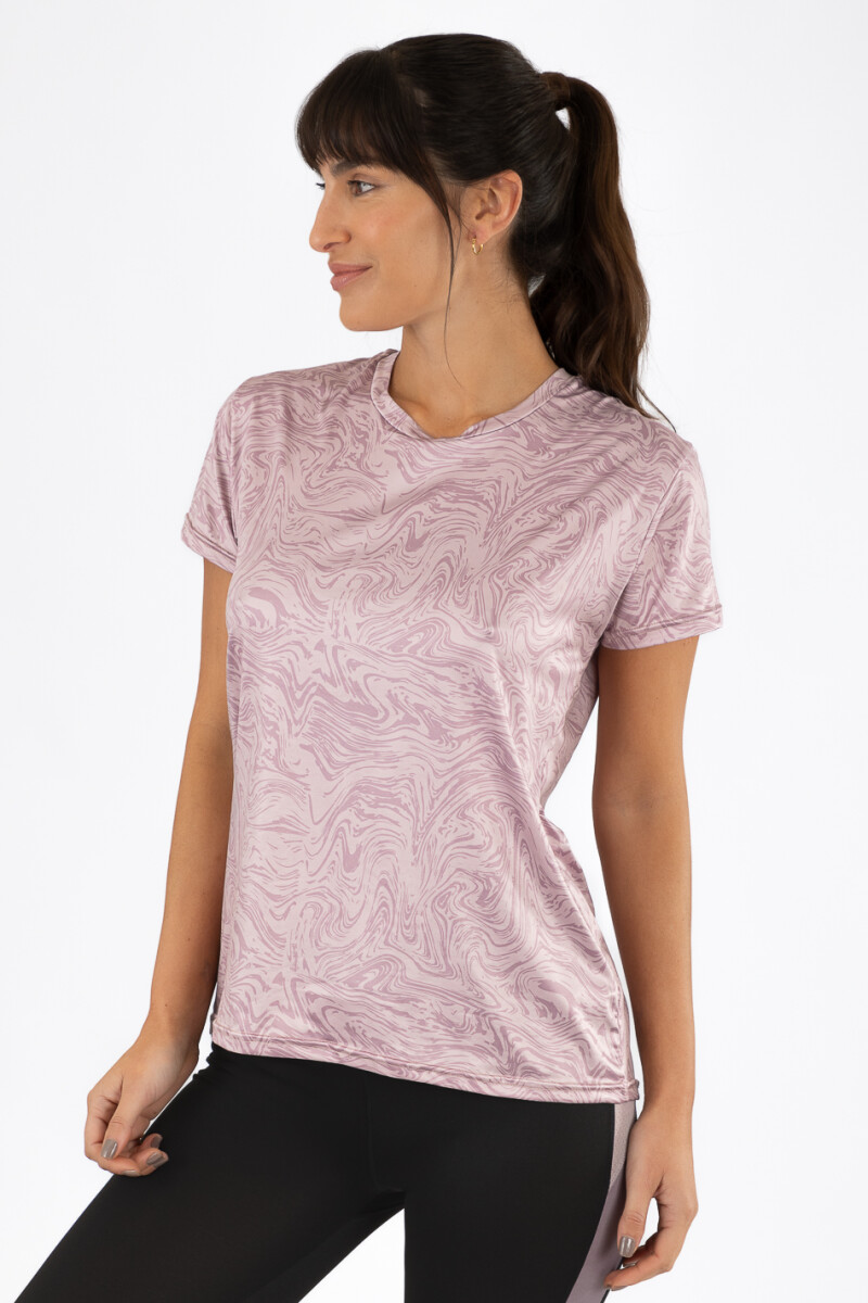 Remera glee print 25 Lilac