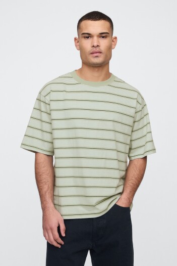Remera A Rayas Ultra Soft Hombre Desert Sage