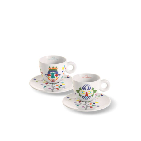 Set De 2 Tazas Para Cappuccino Pascale Marthine Tayou Illy Art Collection