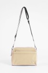 Bandolera doble cierre beige