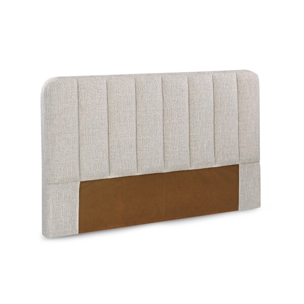 Respaldo en madera tapizado tela Beige 1.56 mts Respaldo en madera tapizado tela Beige 1.56 mts
