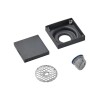 Rejilla Tapa Ciega 10x10cm Negra Acero Inoxidable Rimontti Rejilla Tapa Ciega 10x10cm Negra Acero Inoxidable Rimontti