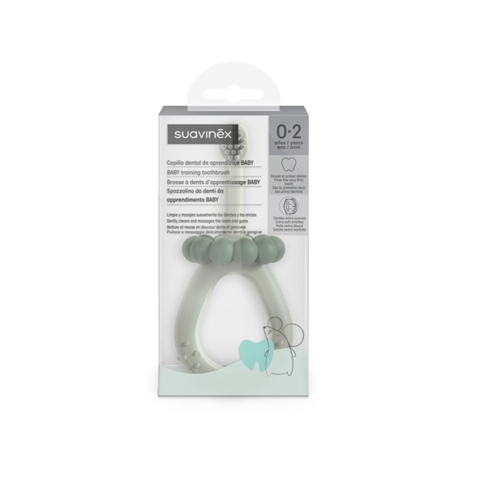 Cepillo dental suavinex 0-24M Verde