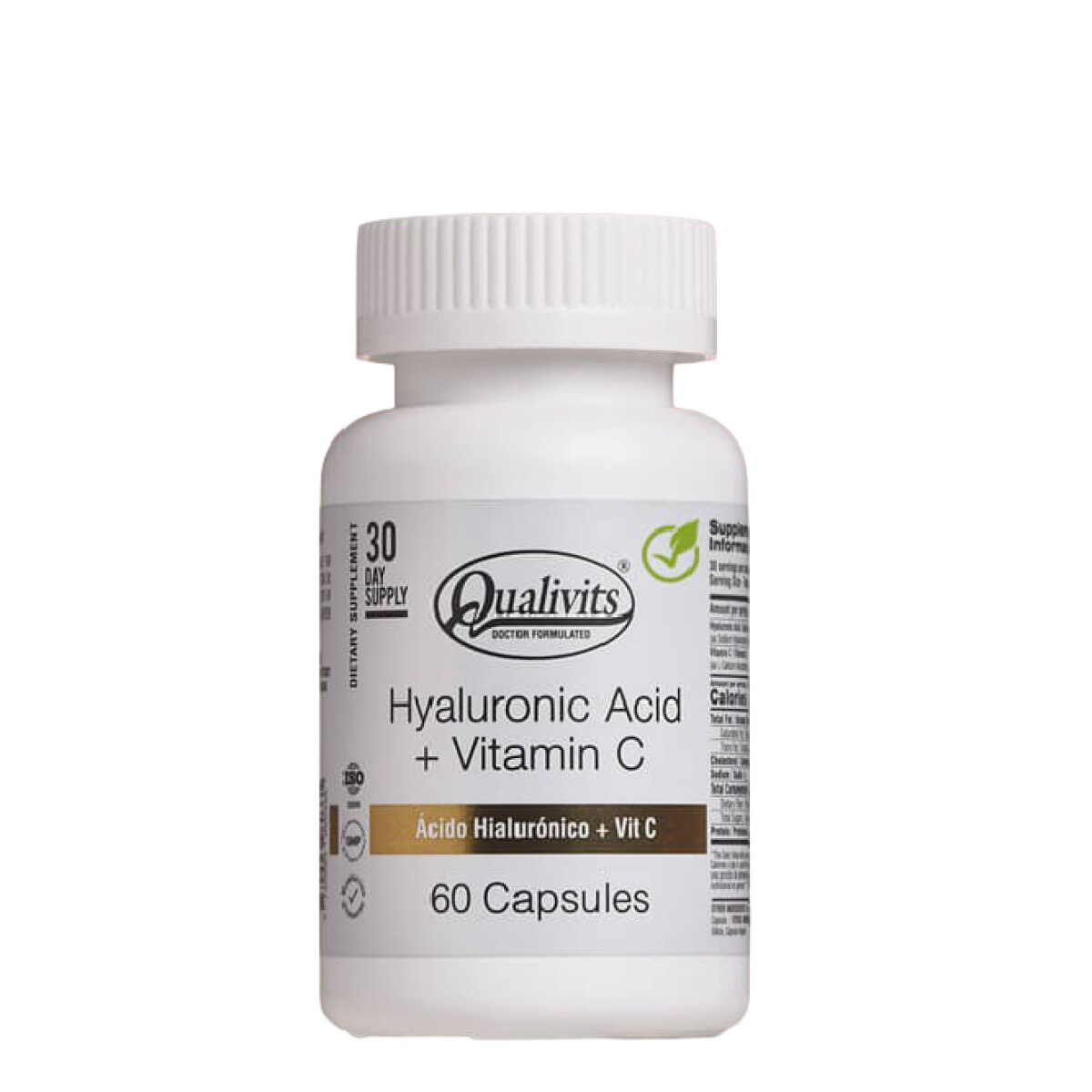 Acido Hyalurónico + Vitamina C 60caps Qualivits 