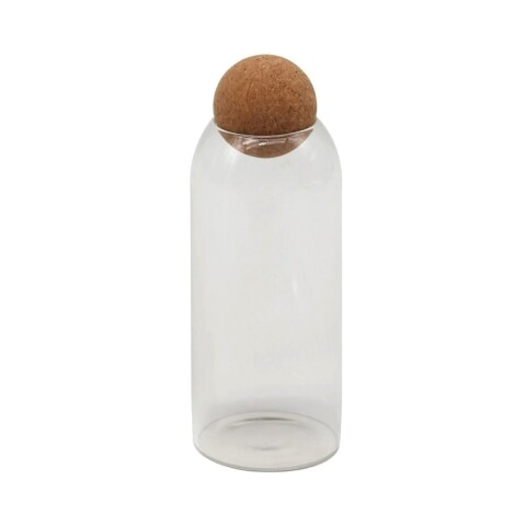 RECIPIENTE BOROSILICATO 1100ML TAPA CORCHO D9.5XH23 RECIPIENTE BOROSILICATO 1100ML TAPA CORCHO D9.5XH23