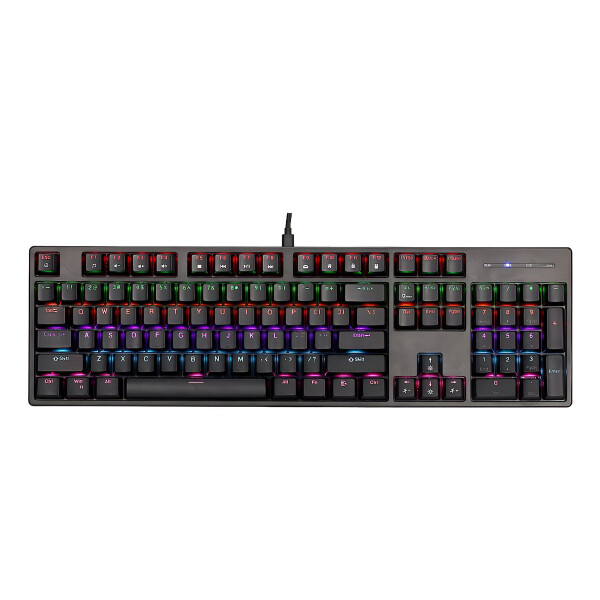Teclado Mecánico Gamer Rgb Xtrike Me GK-918 Anti-Ghosting Color Negro