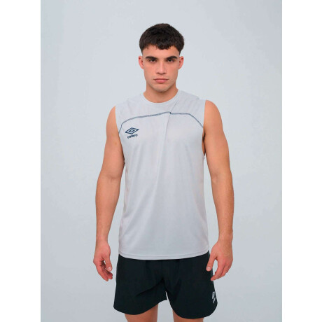 Remera Sin Manga Balance de Hombre Gris