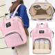 Bolso Mochila Maternal Bebe Resistente Impermeable Madre Rosa