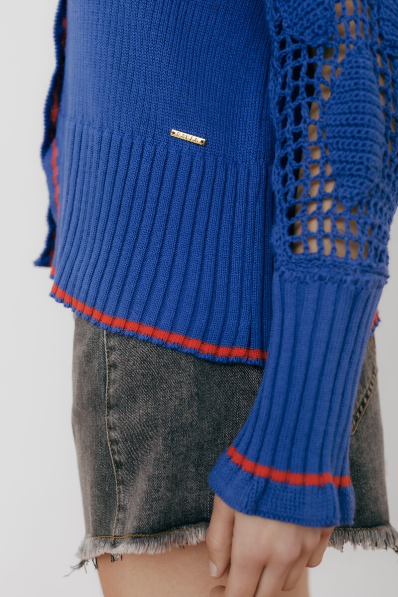 CARDIGAN CUTE COTTON Azul