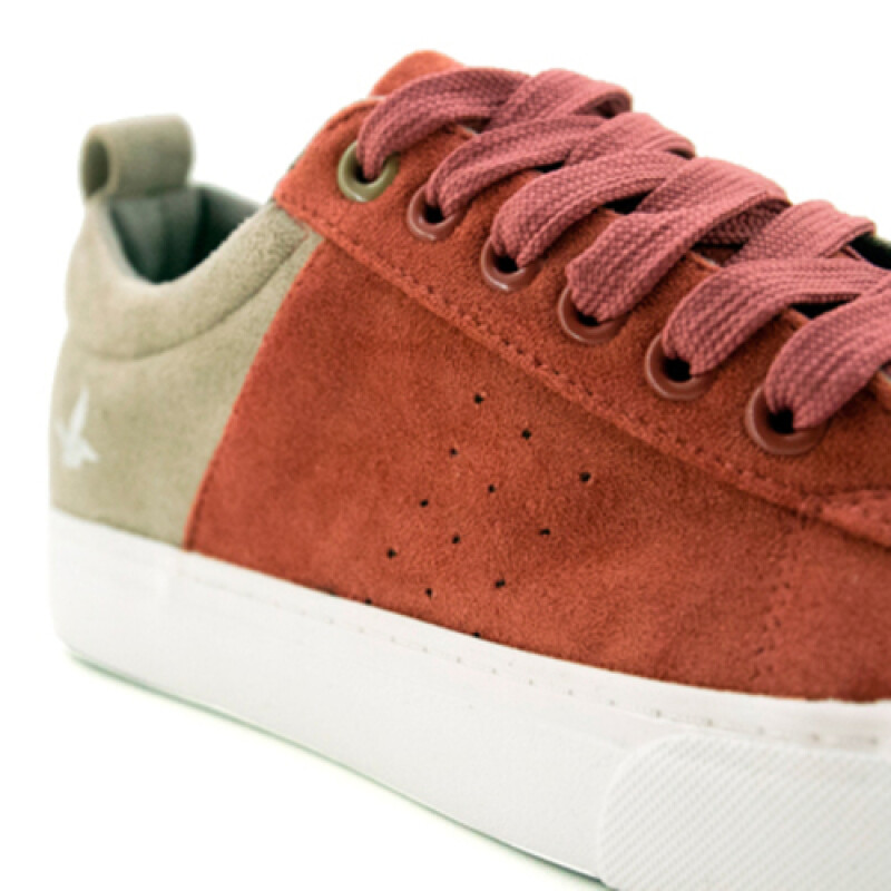 Championes Santa Barbara Praga Suede de Mujer Ladrillo-terracota