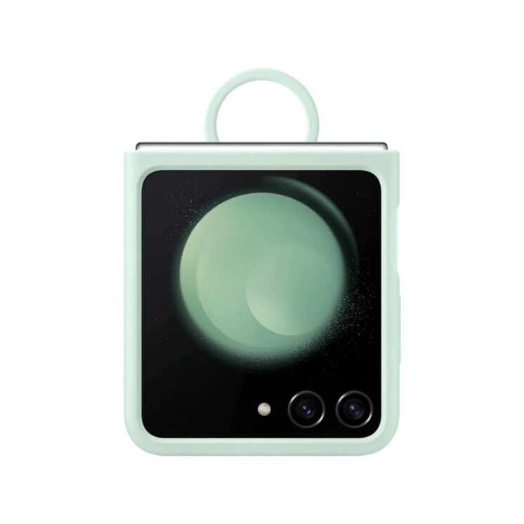 Funda Samsung Silicone Case con Anillo para Galaxy Z Flip5 Ocean Green