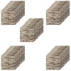 50 Placas Revestimiento Pared Autoadhesiva 70x77cm Promo X50 Piedra Oscura