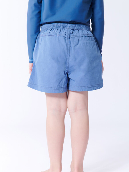 Short de baño algodón Azul Piedra
