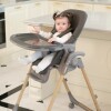 Silla de comer Olive deluxe KIKKABOO gris