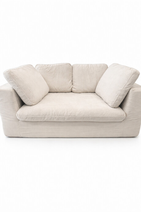 Sofá Lauren, 2 Cuerpos Beige