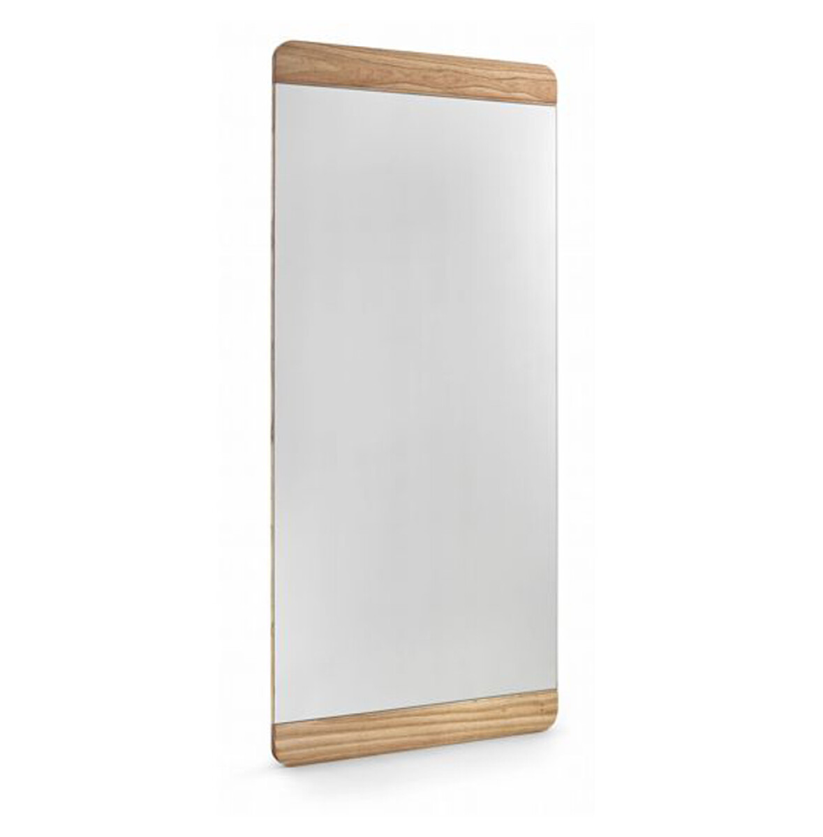 ESPEJO RECTANGULAR - DETALLES DE MADERA LACA BLANCA 