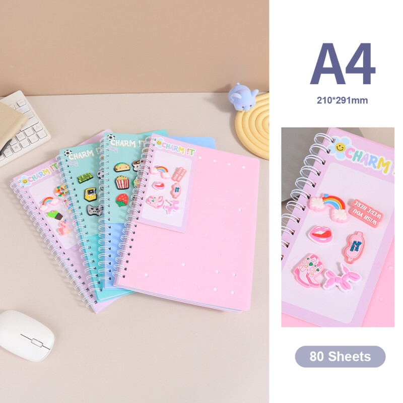 Cuaderno + 6 Pins - A4 - 80 Hojas A Rayas Cuaderno + 6 Pins - A4 - 80 Hojas A Rayas