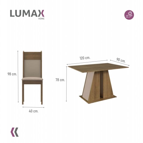 Juego de Comedor Mesa de Madera Tapa 4 Sillas Rustico Juego de Comedor Mesa de Madera Tapa 4 Sillas Rustico