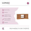 Rack para TV Lumax Living 2 puertas 2 estantes Madera Maciza Rack para TV Lumax Living 2 puertas 2 estantes Madera Maciza