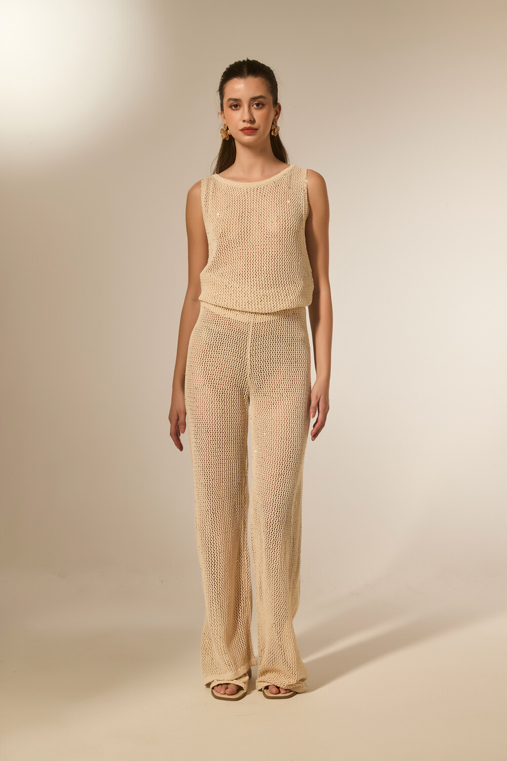 Pantalon Tejune Dorado